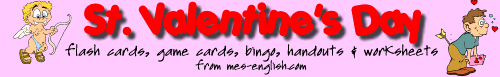 Valentine's Day Lesson Plans at MES-English.com