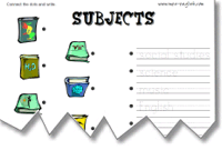 Worksheets, wordsearches, board games, writing exercises, crosswords