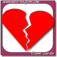 adjectives flashcards broken heart