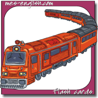 train flash card