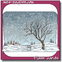 snowing snowy winter scene