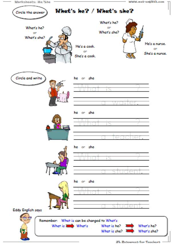 English worksheets for grammar introduction, free ...